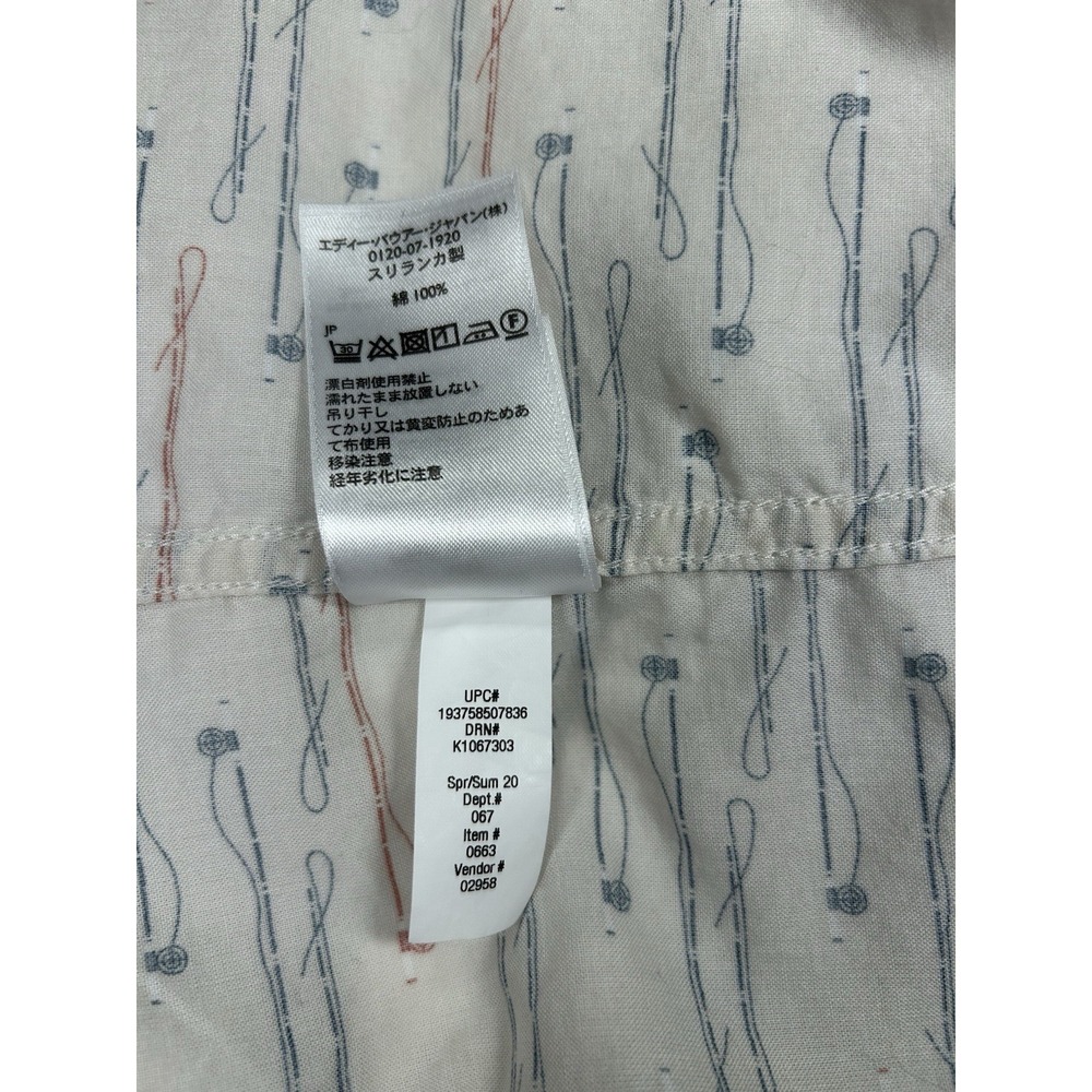 Eddie Bauer Fishing Novelty Print Button Up Shirt Mens XL - Picture 12 of 12